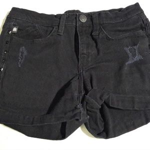 2/$15 Size 6 Distressed Denim Stretch Shorts